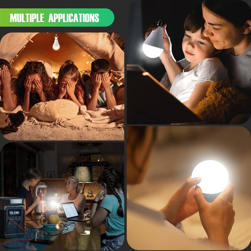 💡 Never Be Left in the Dark ⚡ Rechargeable Emergency Light Bulbs - Bright, Reliable & Versatile 🔋