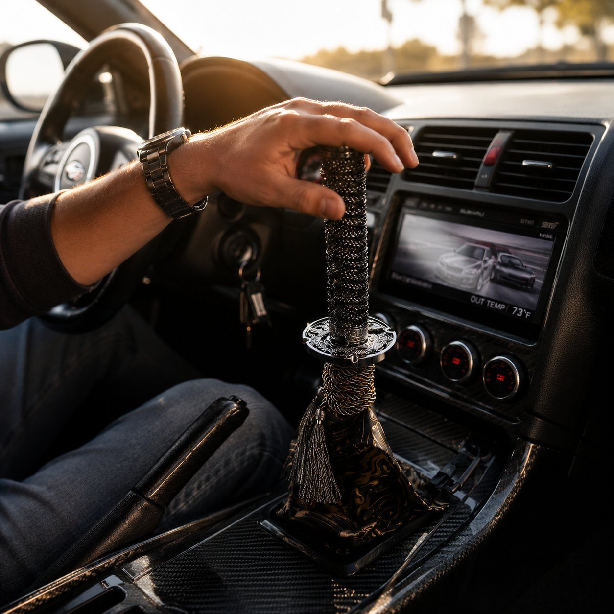 ⚔️ Samurai Sword Gear Shift Knob