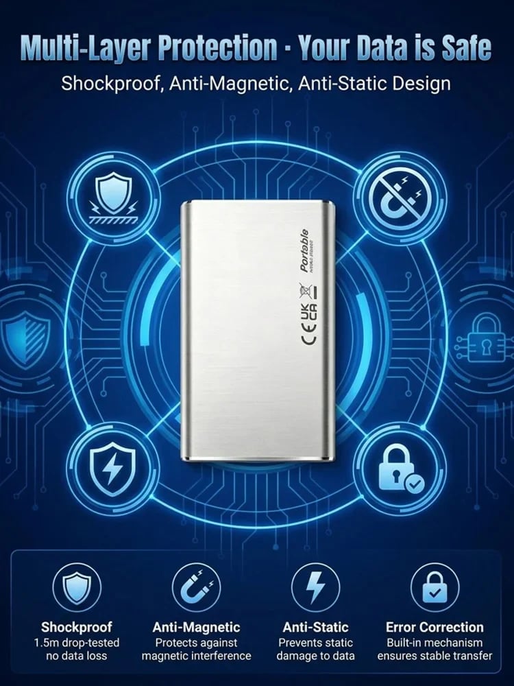 🏆Flash Sale⚡ 50K+ SOLD! Almost Gone-🔥Speed Portable SSD-Next-generation ultra-thin, high-capacity, high-speed solid-state drive
