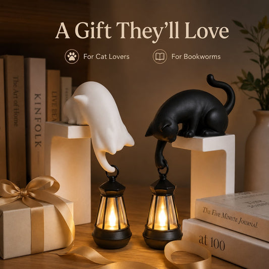 Cat-themed Bookshelf Light