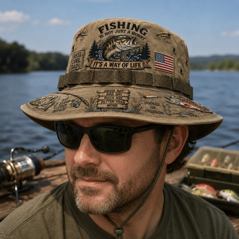 🇺🇸 Last Day Promo: 49% OFF🎣Fishing Is a Way of Life Boonie Hat
