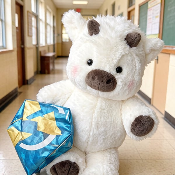 Run Series Highland Cow Plush Toy