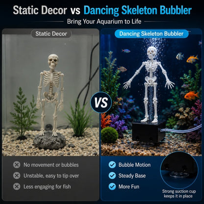 🔥HOT SALE 60% OFF💀🐠Air-Driven Dancing Skeleton Aquarium Ornament🕺