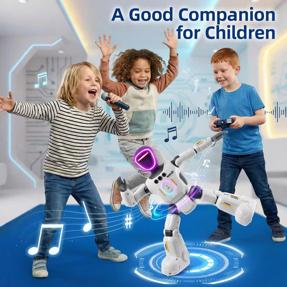 JoyStone Robot Toy for Kids, Programmable RC Robot with Voice Recording & Playback