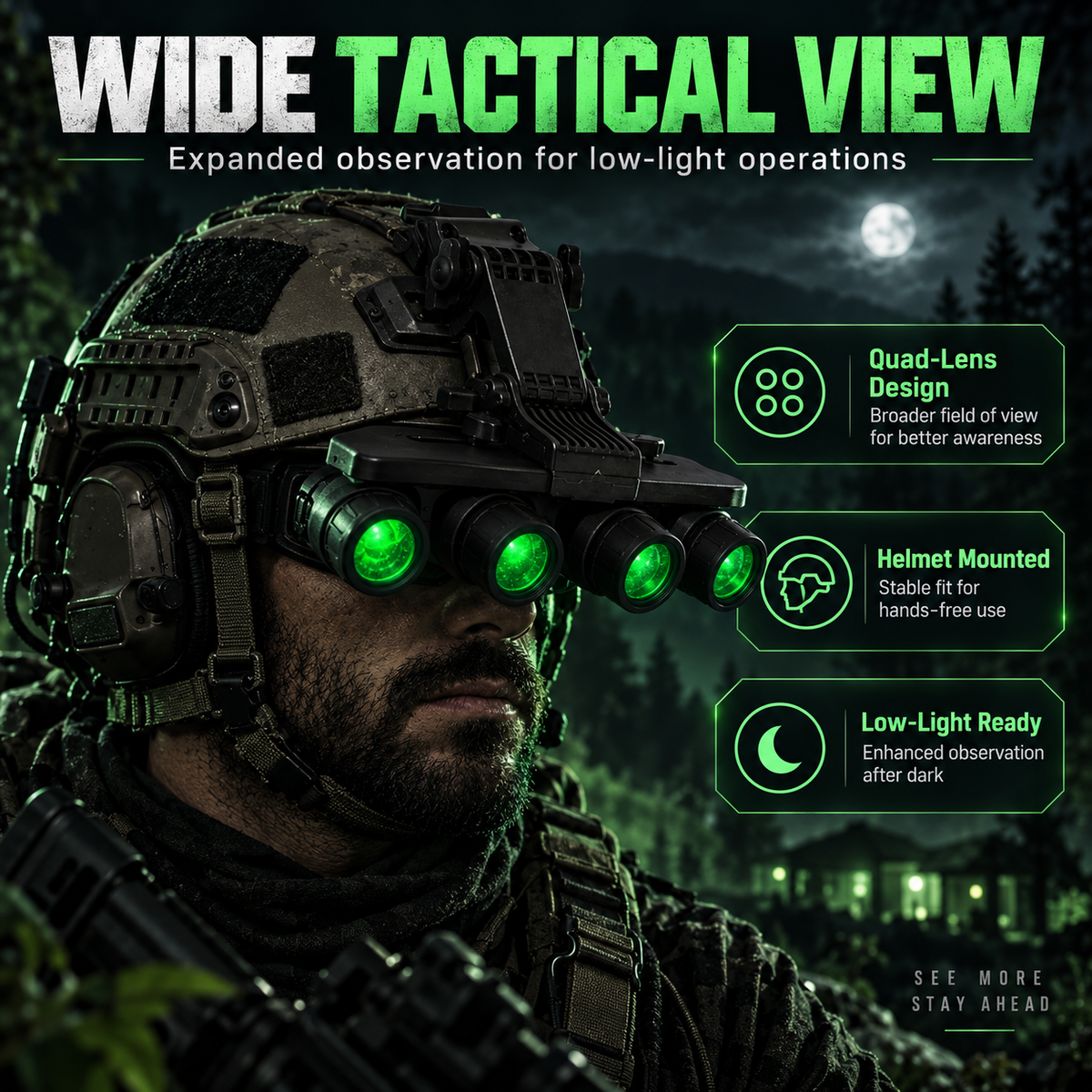 Tactical Outdoor Night Vision & Thermal Imaging Monocular Model