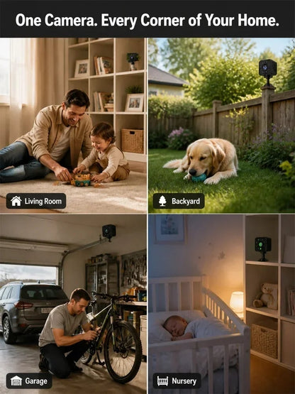 No Wi-Fi & No Wiring Needed — Lifetime Free Self-Networked Smart Camera!