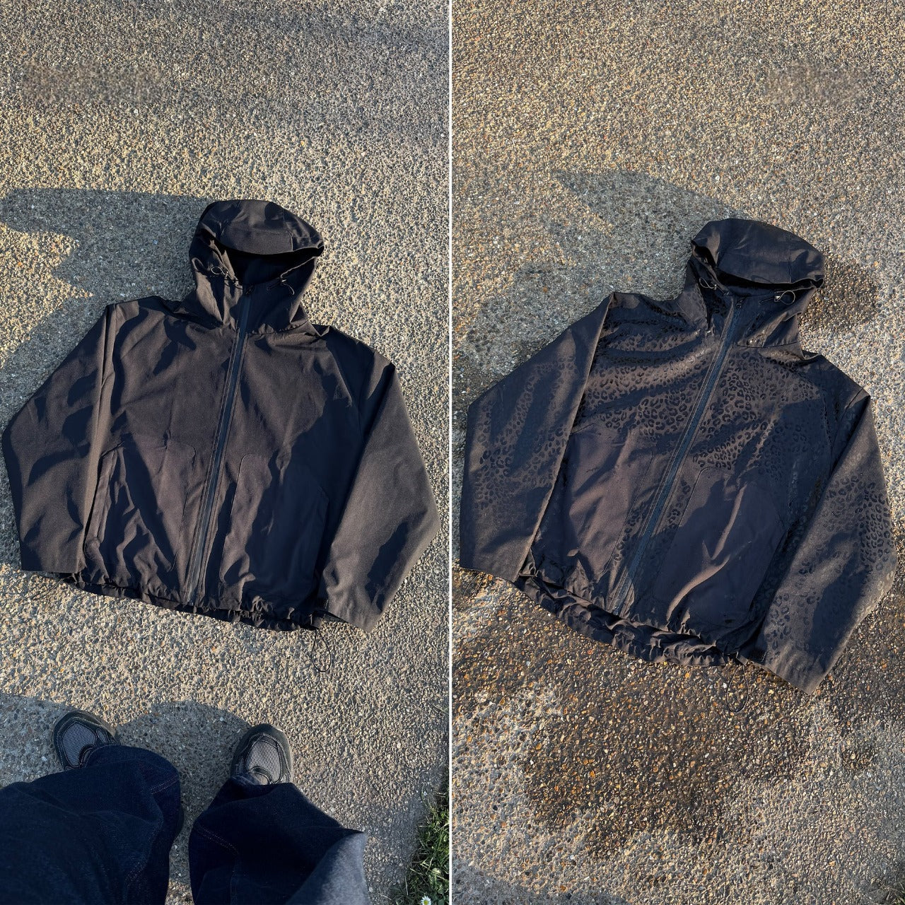 Water Reactive Cheetah Rain Jacket