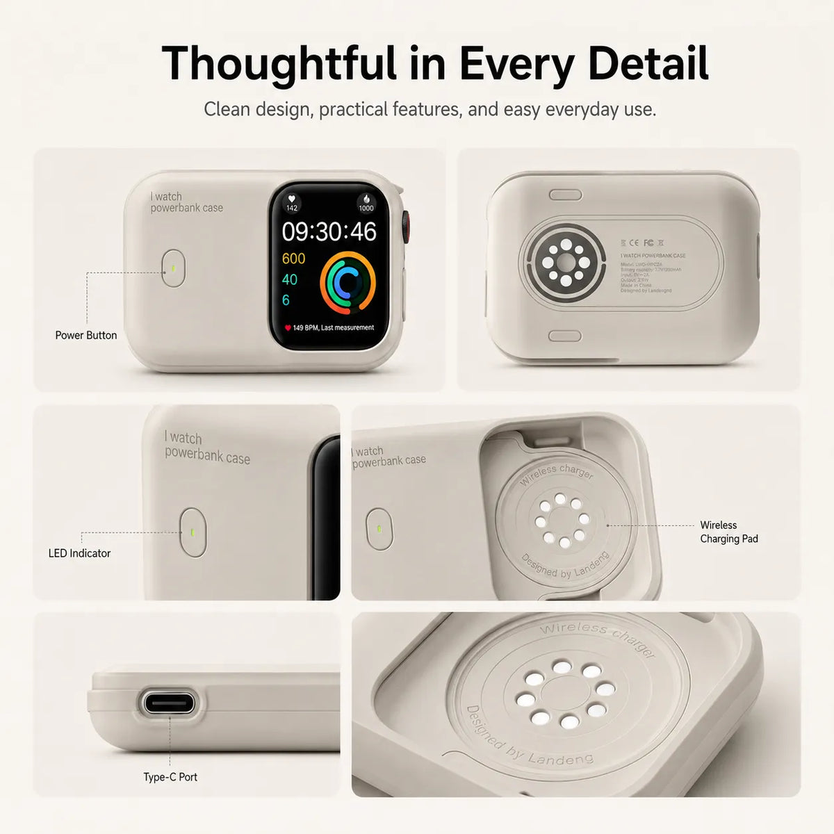 ⌚ Portable Apple Watch Power Bank