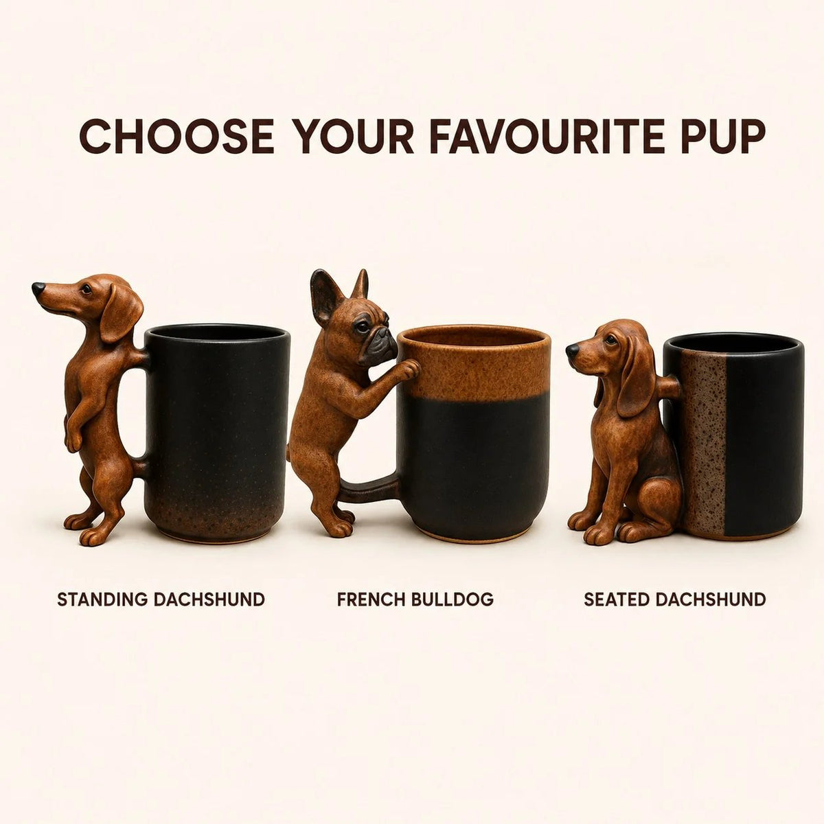 🐕Handmade Dachshund Mug