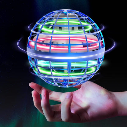 Flying Orb Ball Toy: Hand-Controlled Boomerang Spinner with LED Lights