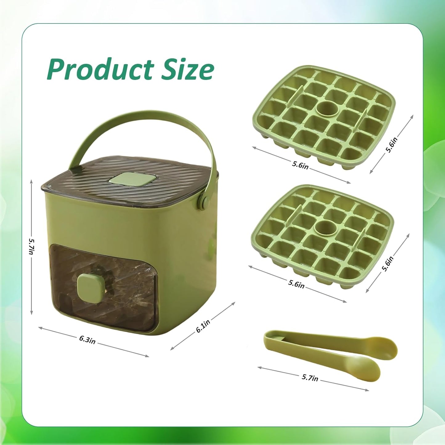 🧊❄️ Ice Cube Tray with Lid and Bin – Make Ice-Making Simple
