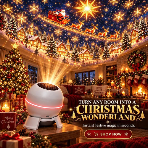 🎅 Turn Any Room Into a Christmas Wonderland – Holiday Projection Night Light