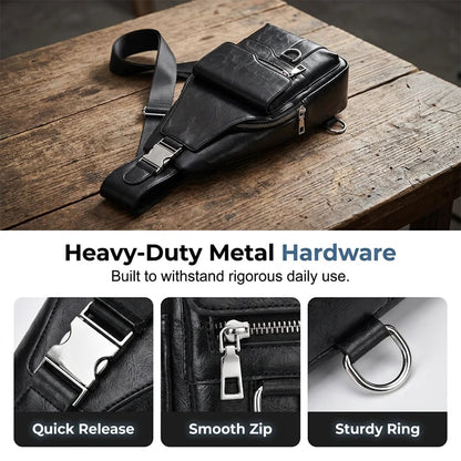 !🧳The Mercer Retro Sling Bag – Water-Resistant, Intelligent Storage & Ergonomic Comfort