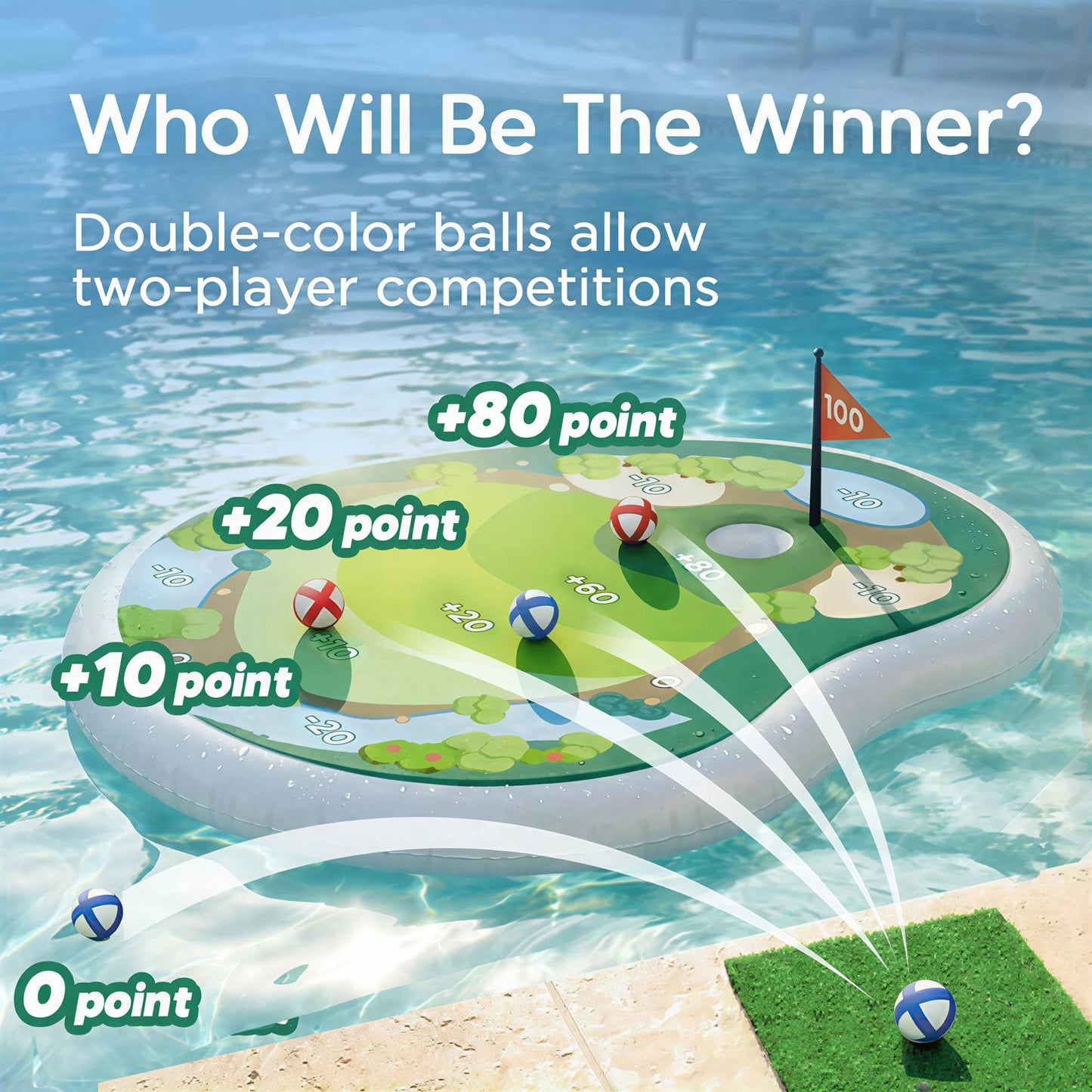 Kids Inflatable Golf Pool Toys-Free shipping