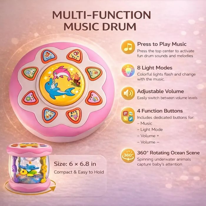 2026 Hot Sale🐥 Baby Musical Duck Toy with Lights