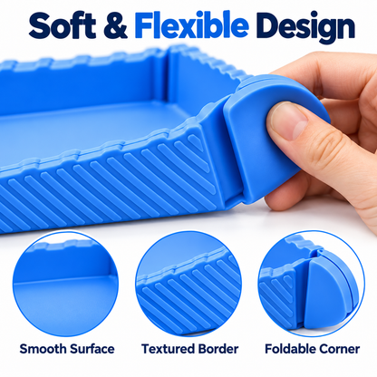 Magnetic Foldable Silicone Snack Tray – 4-in-1 Multi-Purpose Mat