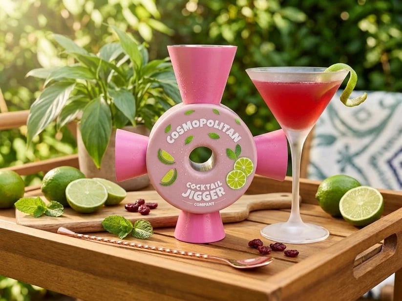 🍸The Home Bartender Cocktail Jigger – Perfect for Cocktail Lovers, Beginners & Anyone Ready to Mix Like a Pro 🍸