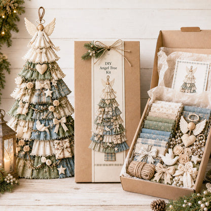🔥😍Beginner-Friendly DIY Oversized Patchwork Christmas Tree Door Hanging Kit | Complete Kit with All Tools & Step-by-Step Guide Included 💕🎄