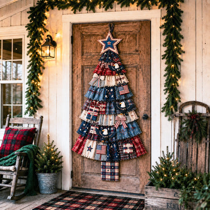 🔥😍Beginner-Friendly DIY Oversized Patchwork Christmas Tree Door Hanging Kit | Complete Kit with All Tools & Step-by-Step Guide Included 💕🎄