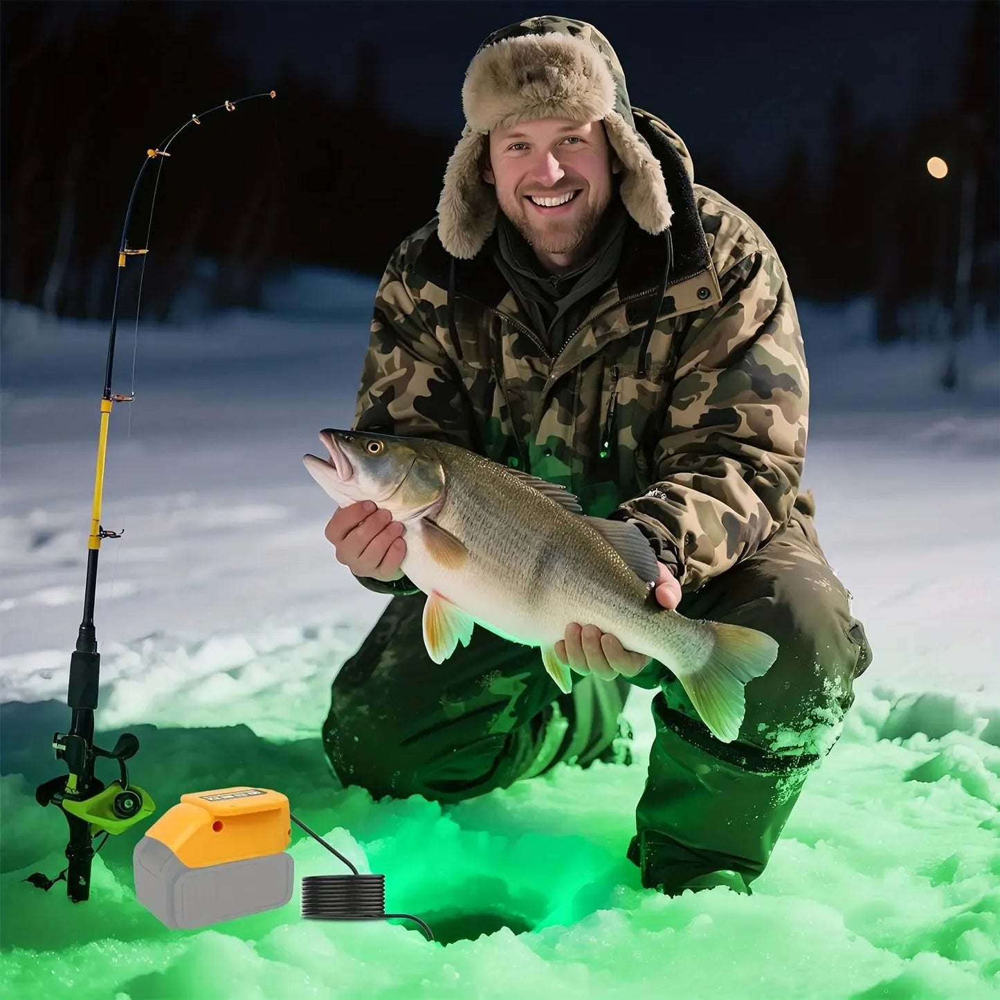 Father's Day Gift⚡💚IP68 Underwater fishing light Compatible with DeWalt 20V Battery