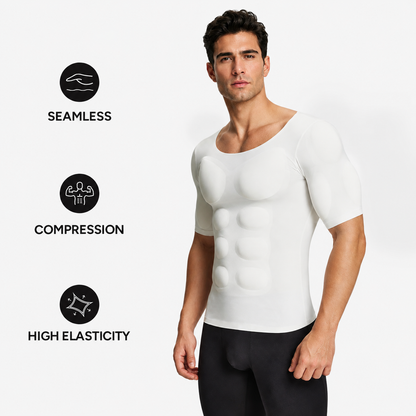 Valors Men's Seamless Muscle Tee with Removable Pads