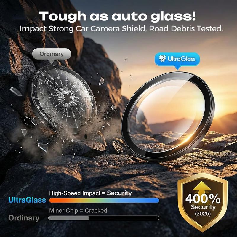 🚗 360° Full-View Car Camera Lens Protector---4-Pack Camera Lens Protector