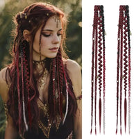 Burgundy & White-20INCH