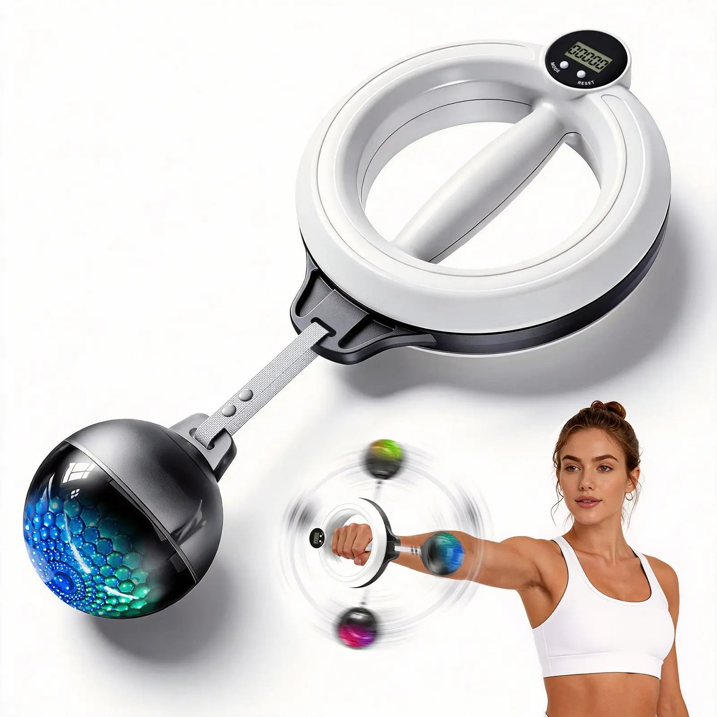360° Rotating Wrist Strength Trainer – Portable Upper Body Fitness Exerciser