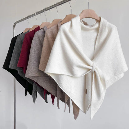 Women's Soft Cashmere Scarf – Cozy Solid-Color Shawl for Everyday Wear