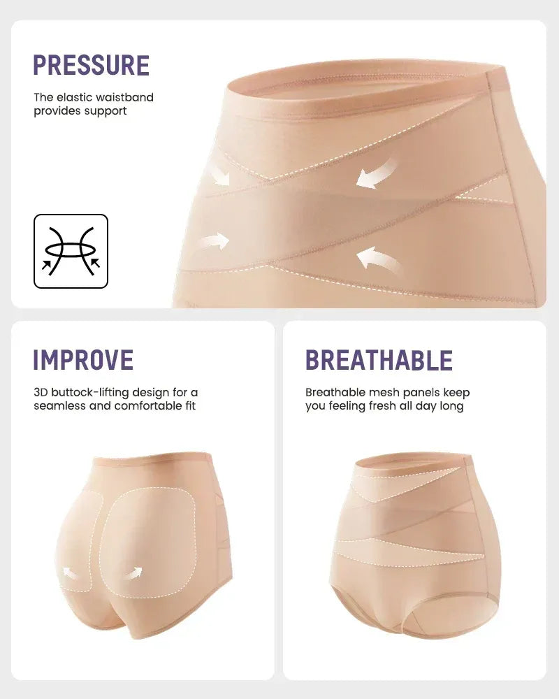 💟Plus-Size High-Waist Cross Tummy Control Panties🩲