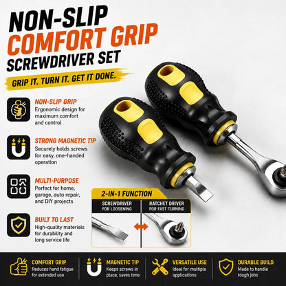 🛠️Tooth-Shaped Bit Holder – 28-Piece DIY Screwdriver Bit Set