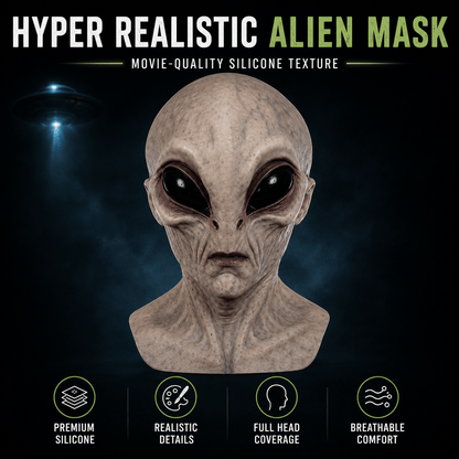 🎁Buy 2 Save 10% OFF🔥Lifelike Alien Silicone Mask