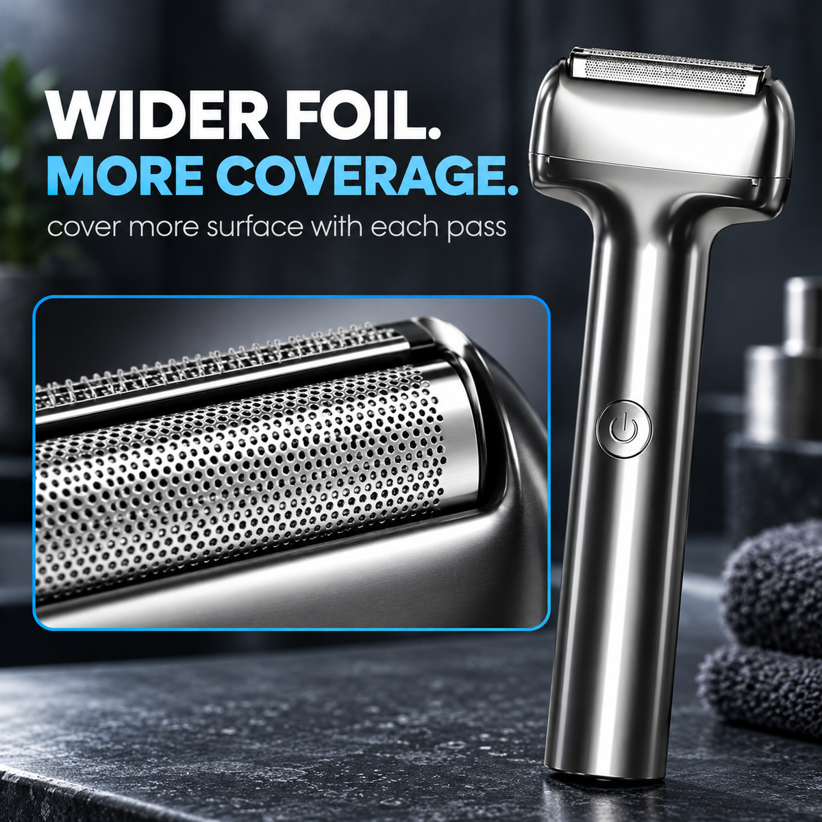 Men's Rechargeable Foil Electric Shaver – Wet & Dry Cordless Razor