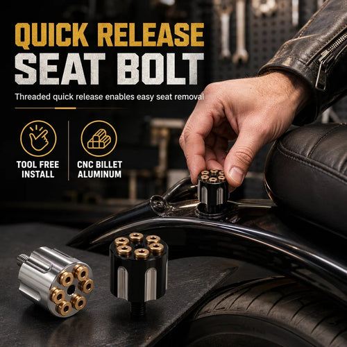⏰Motorcycle CNC Quick Release Seat Bolt 6mm Seat Cushion Fixing Screw