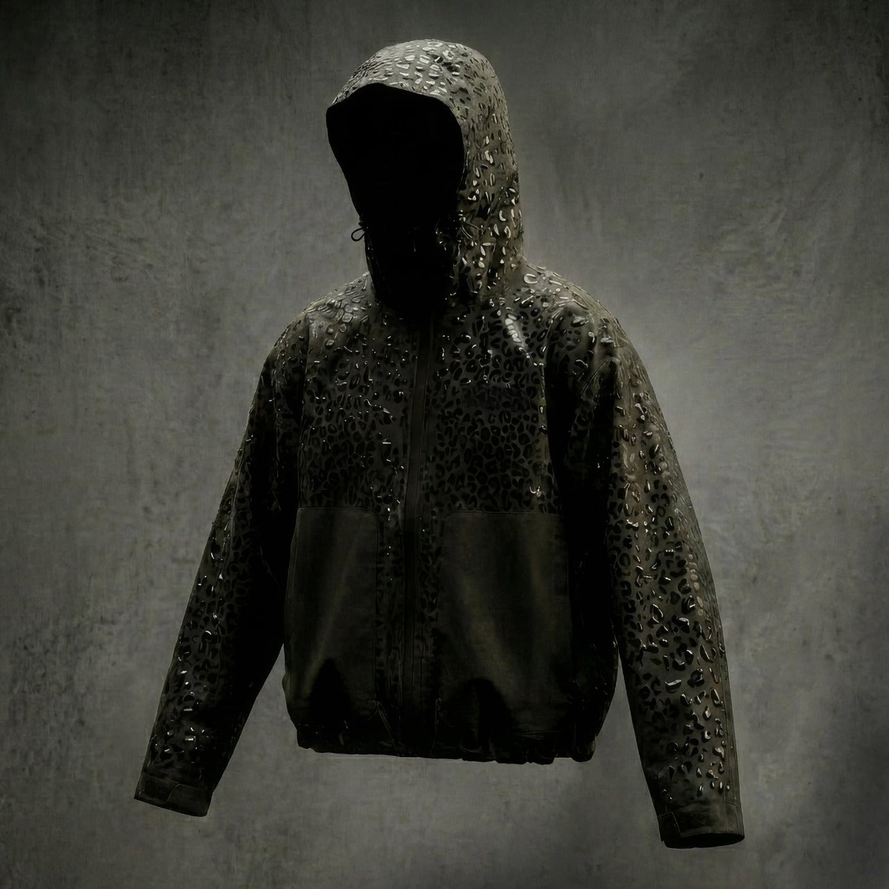 Water Reactive Cheetah Rain Jacket
