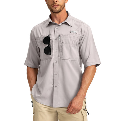 ☀️ Men’s UPF50+ Quick Dry Fishing Short Sleeve Shirt