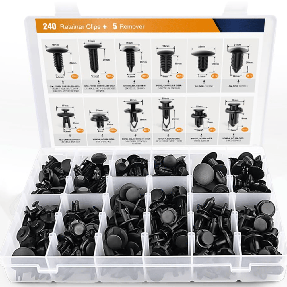 245pcs Universal Auto Body Retainer Clips & Fastener Removal Tool Set