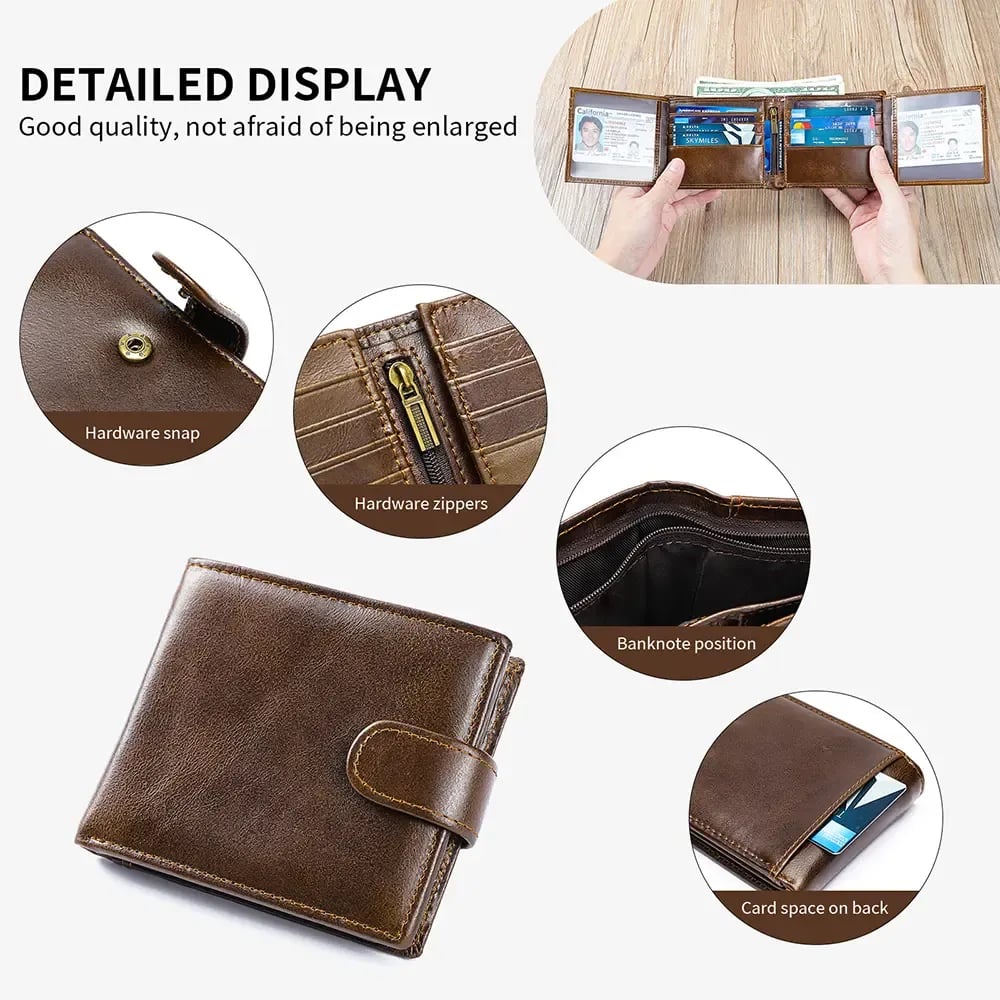 💕Hot sale 49% OFF💖👛 Vintage Top-Grain Leather Men's Wallet