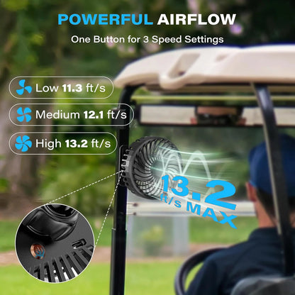 Magnetic Golf Cart Fan
