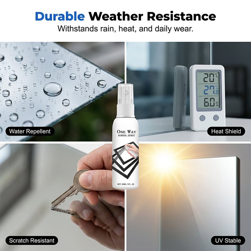 49% OFF Reflective Window Spray | One-Way Mirror Privacy Shield for Home & Car