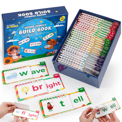 Phonics Flash Cards Word Family Build Book