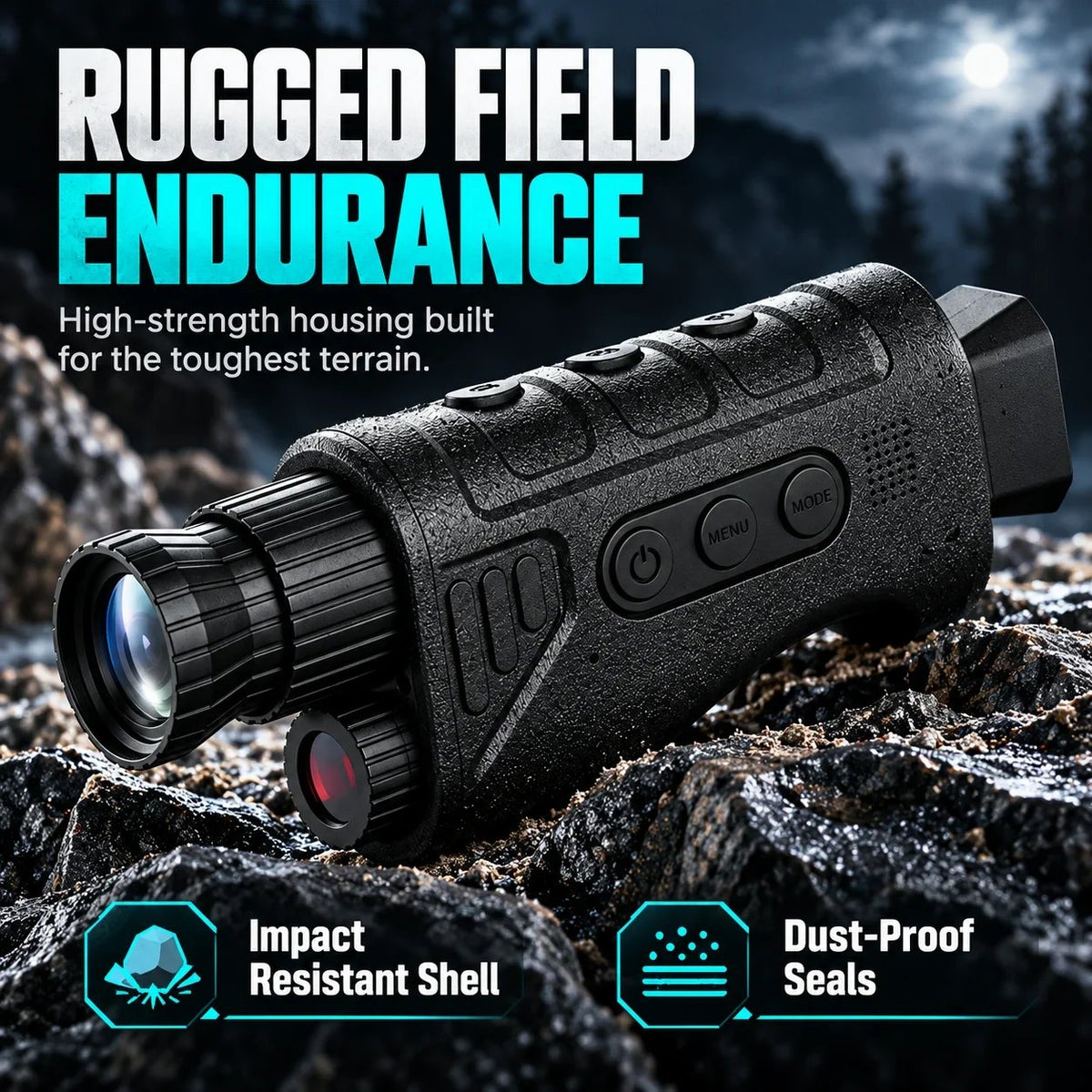 1080P HD Infrared Night Vision Monocular – 16x Digital Zoom, Handheld Camera for Hunting and Surveillance