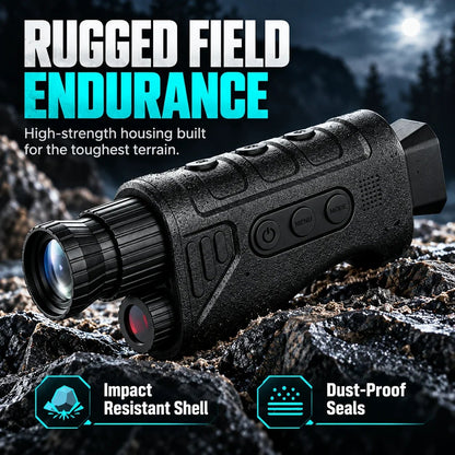 1080P HD Infrared Night Vision Monocular – 16x Digital Zoom, Handheld Camera for Hunting and Surveillance