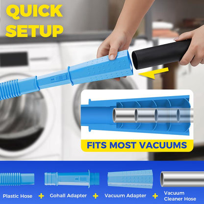 Dryer Vent Cleaner Kit 2 Pieces Compatible with All Vacuum Cleaners