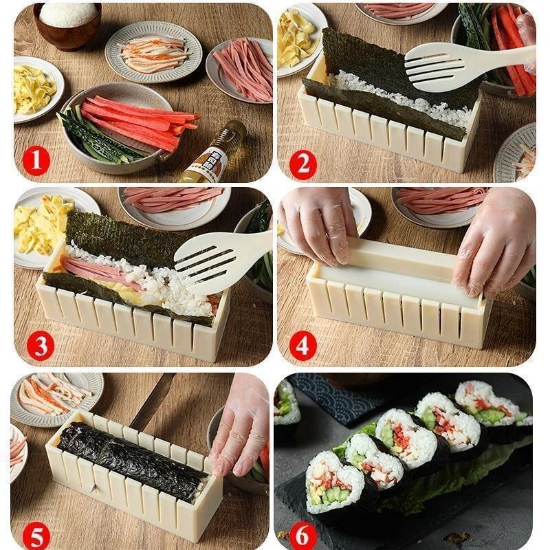 Sushi Maker Roller Rice Mold Sushi Meat Rolling Kitchen Tool