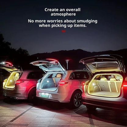 Universal Car Trunk LED Light Strip – Tool-Free No-Damage Cargo Area Lighting Upgrade