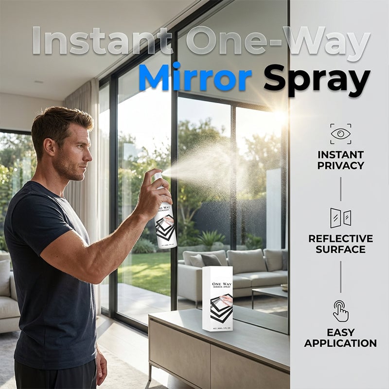 49% OFF Reflective Window Spray | One-Way Mirror Privacy Shield for Home & Car
