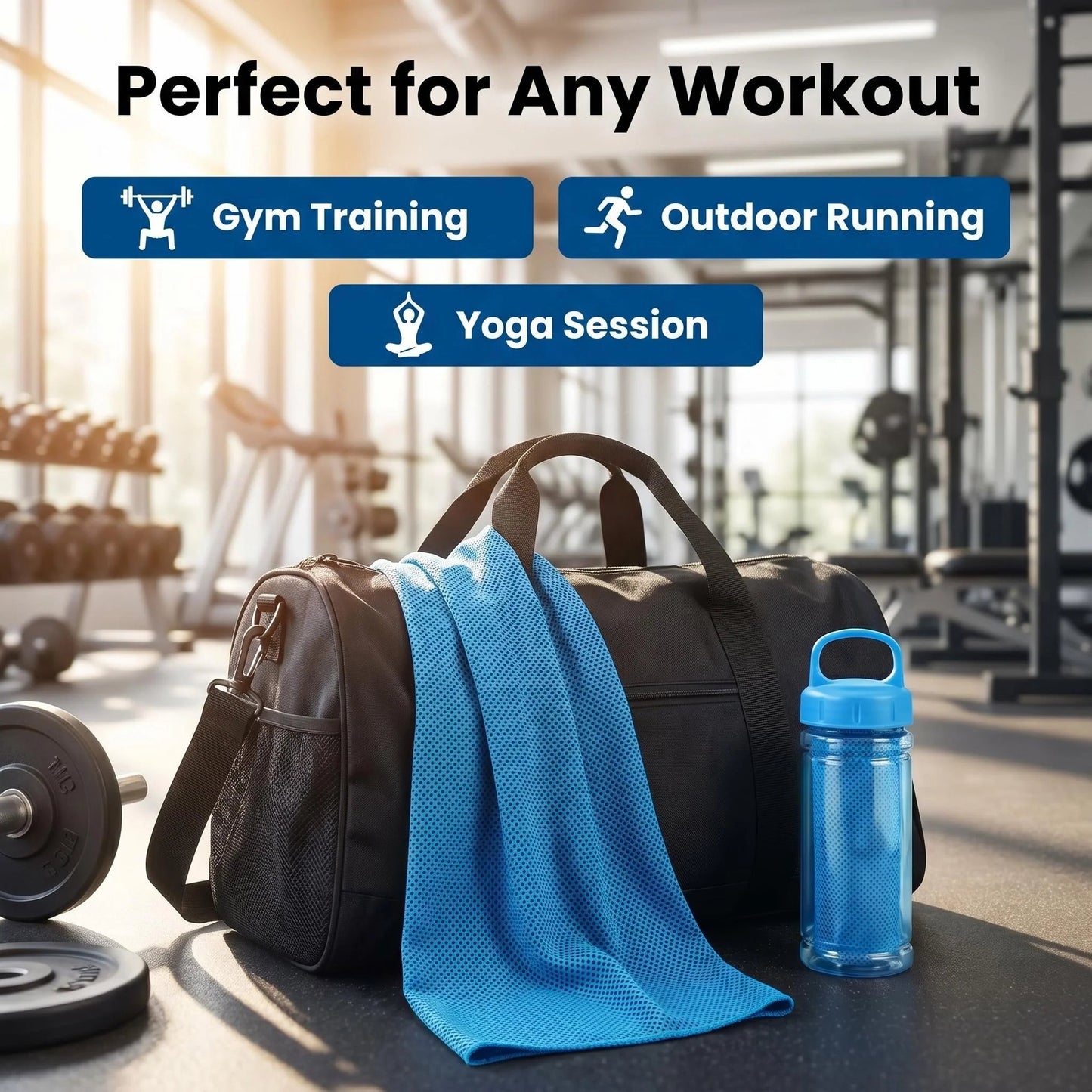 🏃❄️Cold Sweat Towel You Can Use Anywhere, Anytime! Reusable Soft Absorbent Cooling Portable