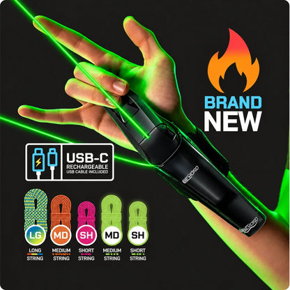 🕸️ Rechargeable Wrist String Launcher – Superhero-Style Action Toy