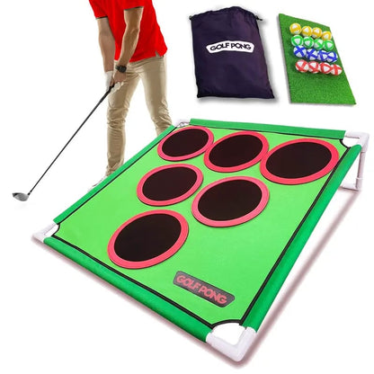 Golf Pong Game Set | Indoor & Outdoor Golf Beer Pong